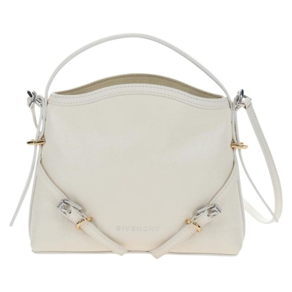 Givenchy Voyou Leather White Leather Shoulder Bag Bag